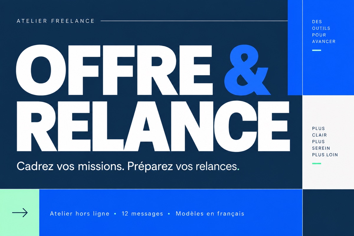 Couverture du Kit Offre & Relance Atelier Freelance